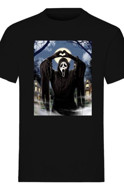 Indiego: Scream – Schrei! T-Shirt Ghost Face Hearts Grösse XL