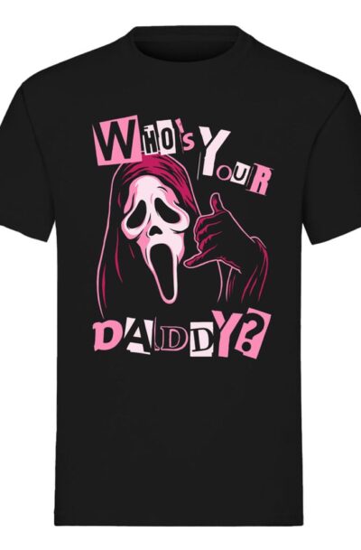 Indiego: Scream – Schrei! T-Shirt Ghost Face Who’s Your Daddy Grösse S