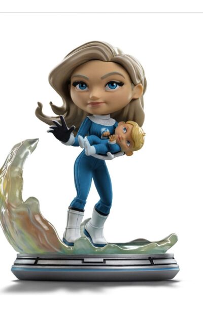 Iron Studios: Fantastic Four Mini Co. PVC Figur Invisible Woman and Franklin 15 cm