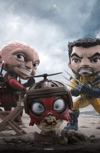 Iron Studios: Deadpool & Wolverine Mini Co. PVC Figur Deadpool and Wolverine set Unmasked 14 cm