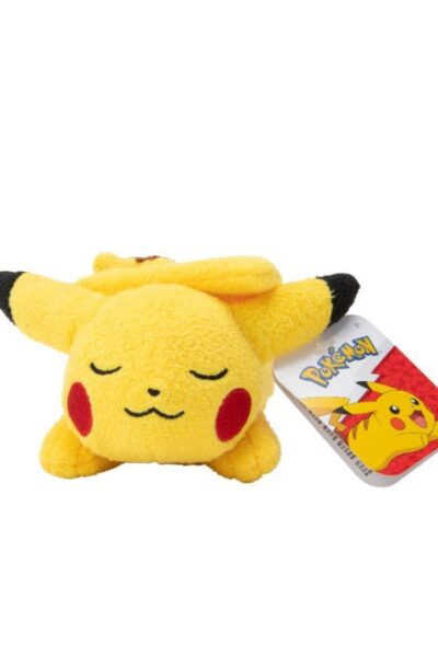 Jazwares: Pokémon Schlafende Plüschfigur Pikachu 12 cm