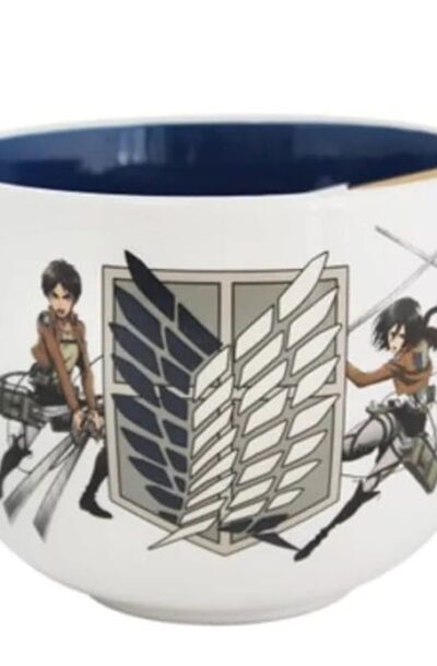 Just Funky: Attack on Titan Ramen-Schüssel mit Stäbchen Survey Corps 414 ml
