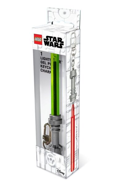 Joy Toy (IT): LEGO Star Wars Gelstift mit Clip Limettengrün