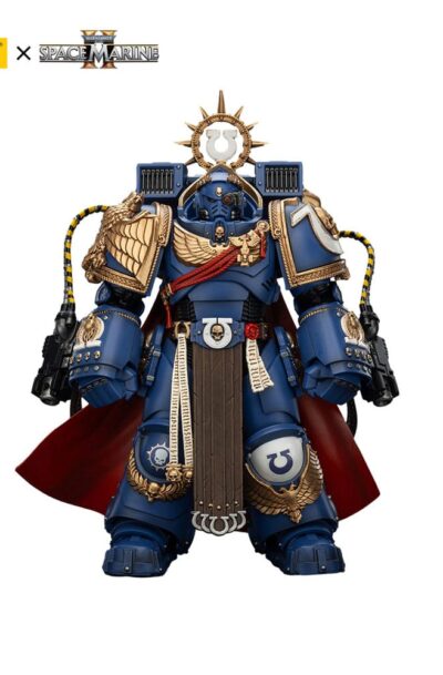 Joy Toy (CN): Warhammer 40k Actionfigur Ultramarines Marneus Calgar Chapter Master with MKX Gravis Armour and Gauntlets of Ultramar 20 cm