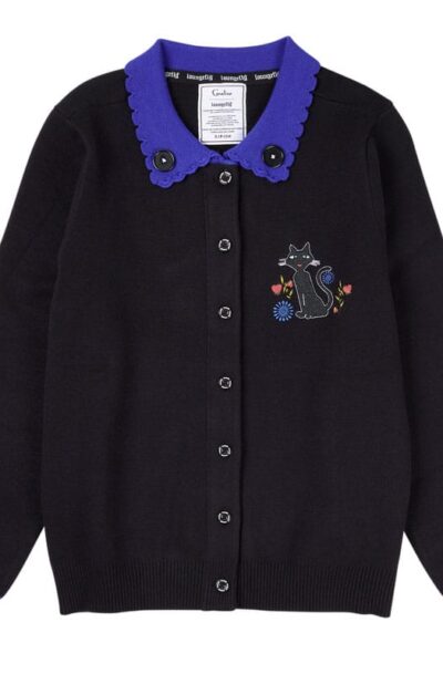 Loungefly: Coraline by Loungefly Cardigan Unisex Collared Cat Dragonfly  Grösse L