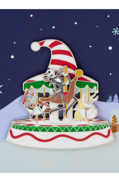 Loungefly: Nightmare Before Christmas by Loungefly Ansteck-Pins Christmas Town Carousel 3 Limited Edition 8 cm
