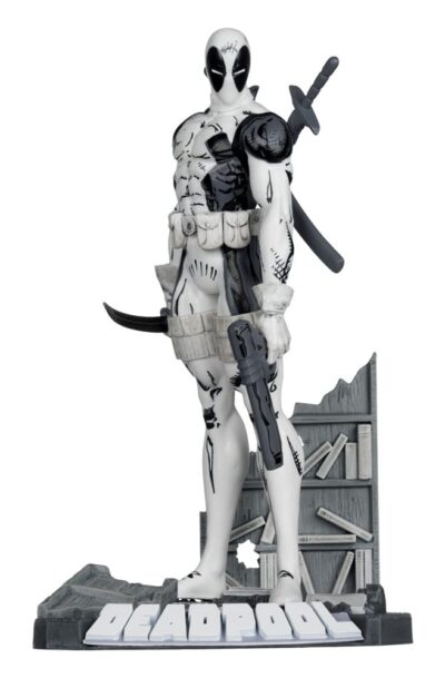 McFarlane Toys: Marvel Collection PVC Statue 1/10 Deadpool (The New Mutants #98) (Line Art) (Gold Label) 17 cm