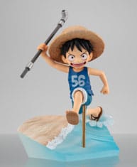Megahouse: One Piece G.E.M. Serie PVC Statue Monkey D. Luffy Run! Run! Run! 15th anniversary Ver. 12 cm