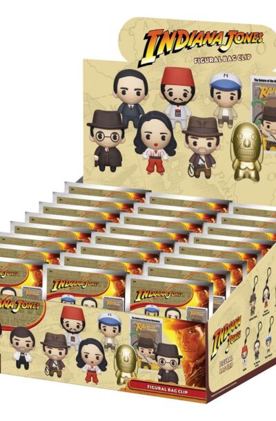 Monogram Int.: Indiana Jones 3D PVC-Taschenanhänger Display (24)