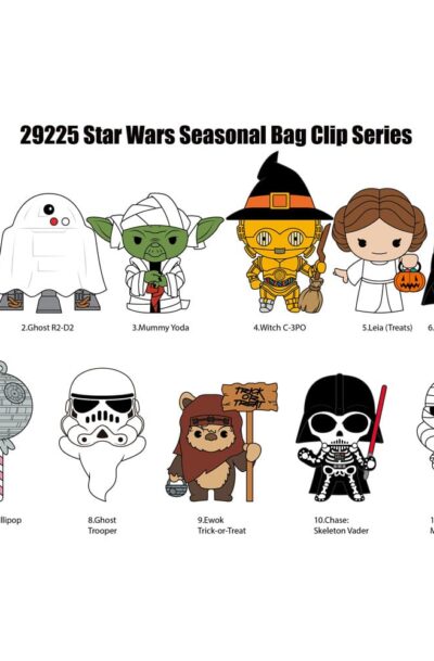 Monogram Int.: Star Wars 3D PVC-Taschenanhänger Halloween Display (24)