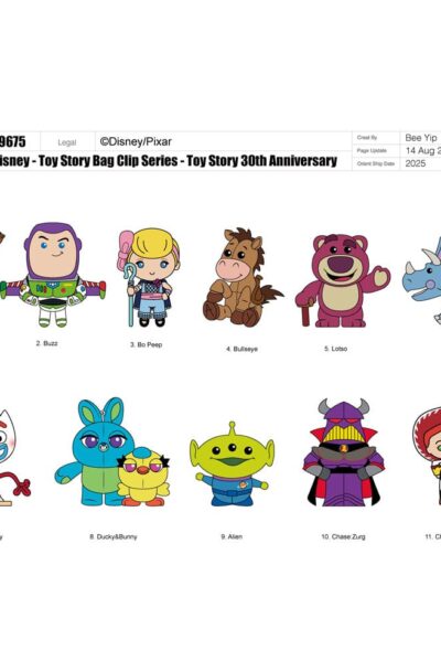 Monogram Int.: Toy Story 3D PVC-Taschenanhänger 30th Anniversary Series 67 Display (24)