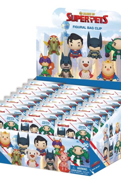 Monogram Int.: DC Super Pets 3D PVC-Taschenanhänger Series 1 Display (24)
