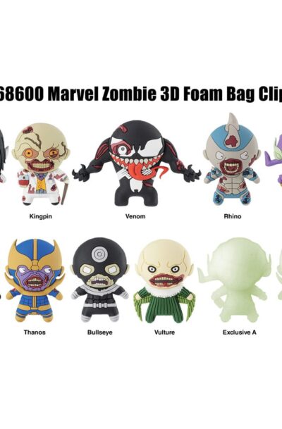 Monogram Int.: Marvel 3D PVC-Taschenanhänger Series 1 Zombies Display (24)