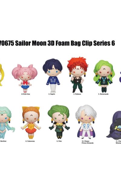 Monogram Int.: Sailor Moon 3D PVC-Taschenanhänger Series 6 Display (24)