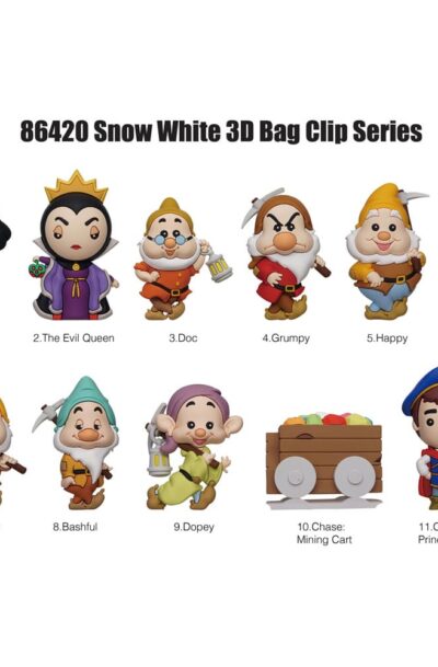 Monogram Int.: Schneewittchen 3D PVC-Taschenanhänger Classic Series 66 Display (24)