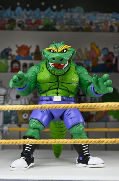 NECA: Teenage Mutant Ninja Turtles (Archie Comics) Actionfigur Stump Wrestling Leatherhead 18 cm