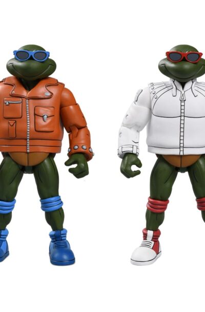 NECA: Teenage Mutant Ninja Turtles (Cartoon) Actionfigur Punk Leo and Punk Raph 2 Pack 18 cm