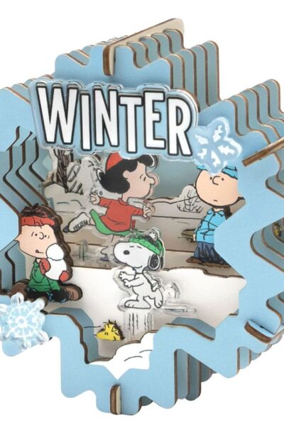Pantasy: Die Peanuts Puremind Modellbausatz Wooden Theater Winter Wonderland