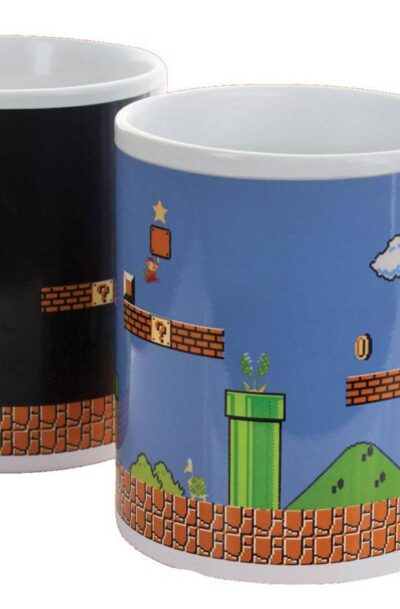 Paladone Products: Super Mario Bros. Tasse mit Thermoeffekt Level