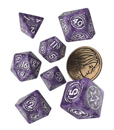 Q Workshop: The Witcher Würfel Set Yennefer Lilac and Gooseberries (7)