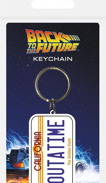 Pyramid International: Zurück in die Zukunft Gummi-Schlüsselanhänger License Plate 6 cm