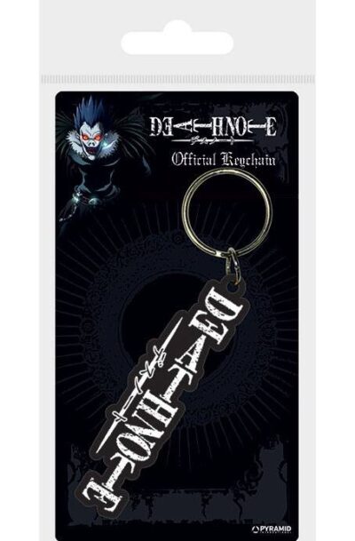 Pyramid International: Death Note Gummi-Schlüsselanhänger Logo 6 cm