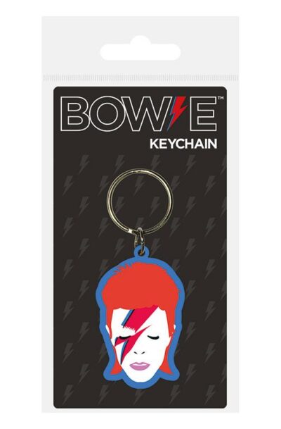 Pyramid International: David Bowie Gummi-Schlüsselanhänger Aladdin Sane 6 cm