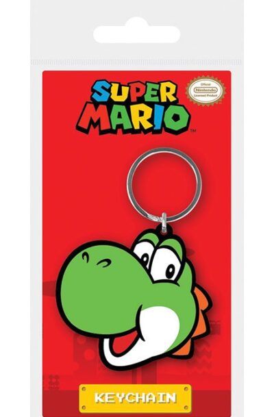 Pyramid International: Super Mario Gummi-Schlüsselanhänger Yoshi 6 cm
