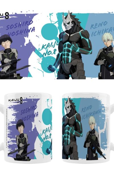 Sakami Merchandise: Kaiju No. 8 Keramiktasse Kaiju No. 8, Reno Ichikawa, Soshiro Hoshina Season 2