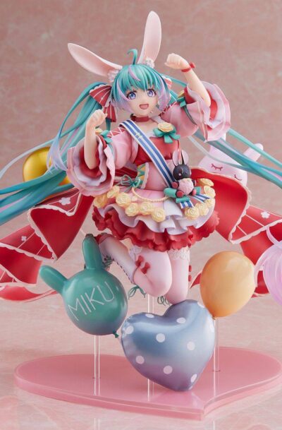 Square-Enix: Miku Hatsune PVC Statue 1/7 Miku Hatsune Birthday 2021 (Pretty Rabbit Ver.) by Spiritale 21 cm