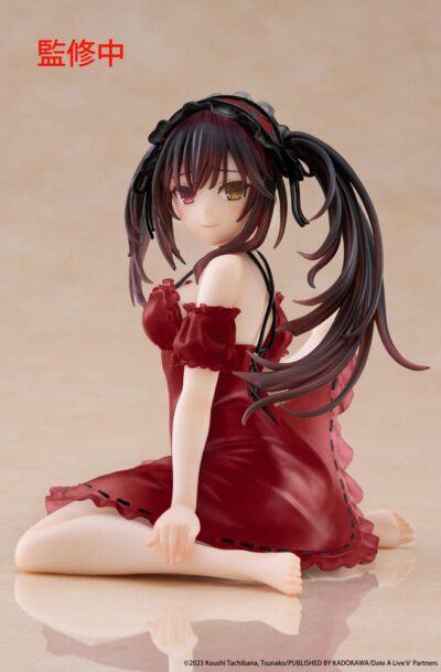 Taito Prize: Date A Live V PVC Statue Desktop Cute Figure Kurumi Tokisaki Nightwear Ver. Renewal 13 cm