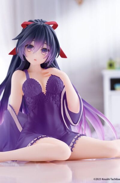 Taito Prize: Date A Live V PVC Statue Desktop Cute Figure Tohka Yatogami Nightwear Ver. Renewal 13 cm