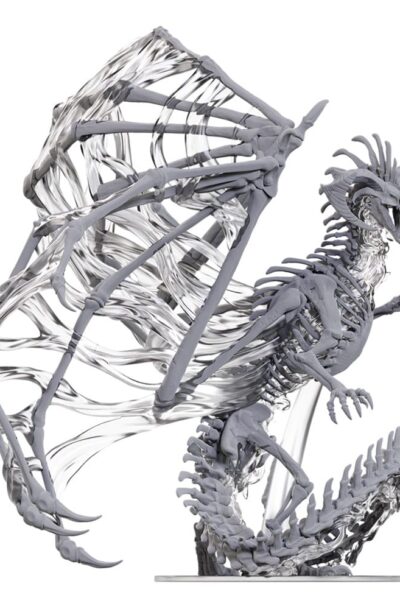 Wizkids: D&D Nolzur’s Marvelous Miniatures Miniaturen unbemalt Black Dracolich 30 cm