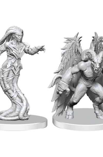 Wizkids: Pathfinder Deep Cuts Miniaturen unbemalt Gylou (Handmaiden Devil) & Ferrugon (Rust Devil)