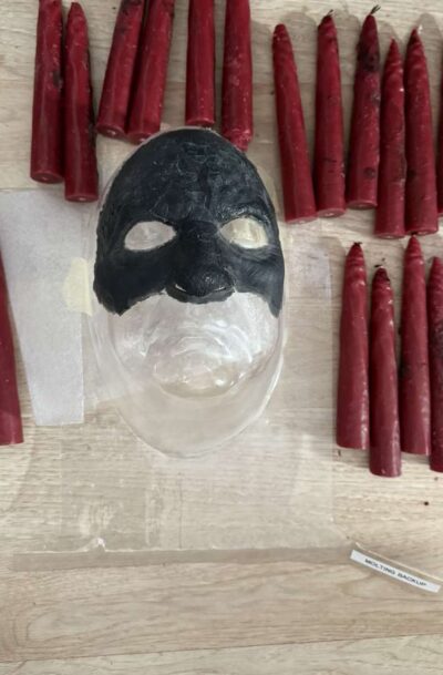 Production Made: Insidious - The Red Door "Lipstick Demon Appliance - Molted Face & Kerzen" Production Made Back-Up Prosthetic