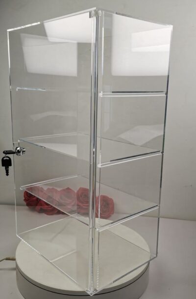 Evoretro: 4-stufige abschließbare Acryl-Thekenvitrine (Q4/2026)