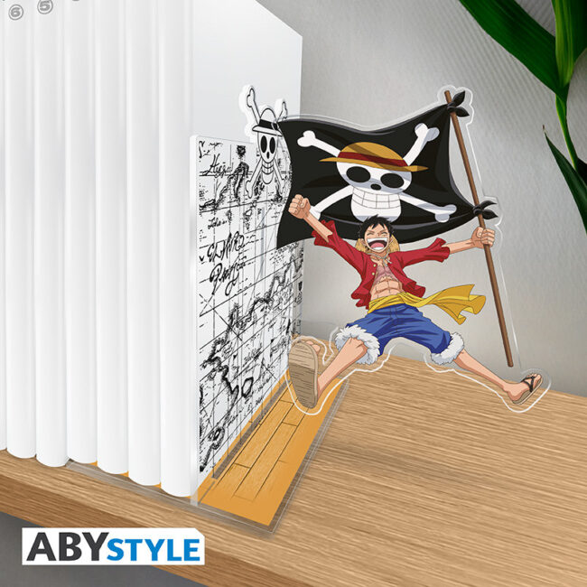one-piece-acryl-bookend-luffy-with-his-flagb