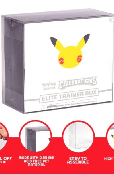 Evoretro: Zu Booster Boxen / Elite Trainer Boxen Ver. 2 "PET Gehäuse" 5er-Pack (Q4/2026)